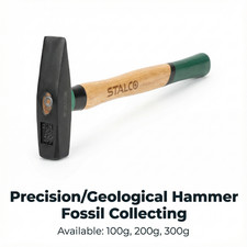 Precision/Geological Hammer Fossil Collecting wooden handle 100g, 200g, 300g 