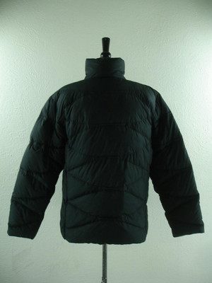 Women's L Columbia Black White Reversible Down Puffer Jacket Coat