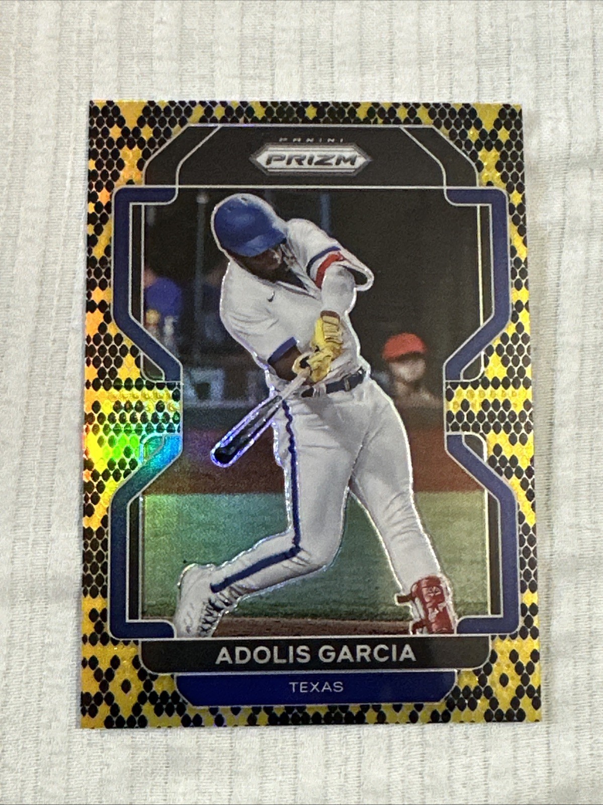 2022 Panini Prizm - Tier II Adolis Garcia #142 Snake Skin Prizm /50