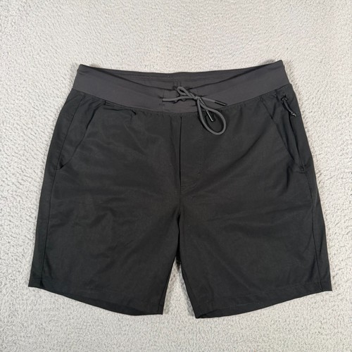 Western Rise Shorts Herren 32 schwarz Kordelzug zum Überziehen 6,5" Schrittlänge Outdoor Taschen - Bild 1 von 8
