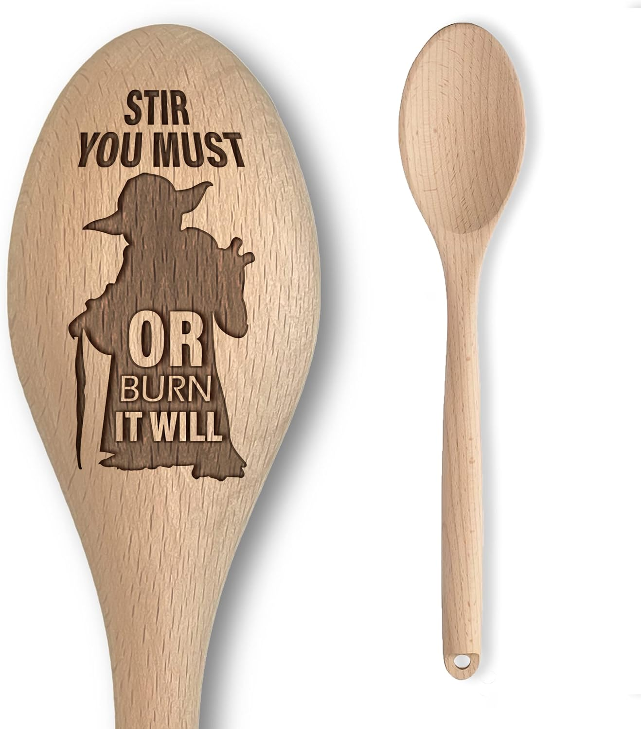 Alien Space Wars Wooden Spoon Funny Parody Gift Stir You Must Cooking Baking Too