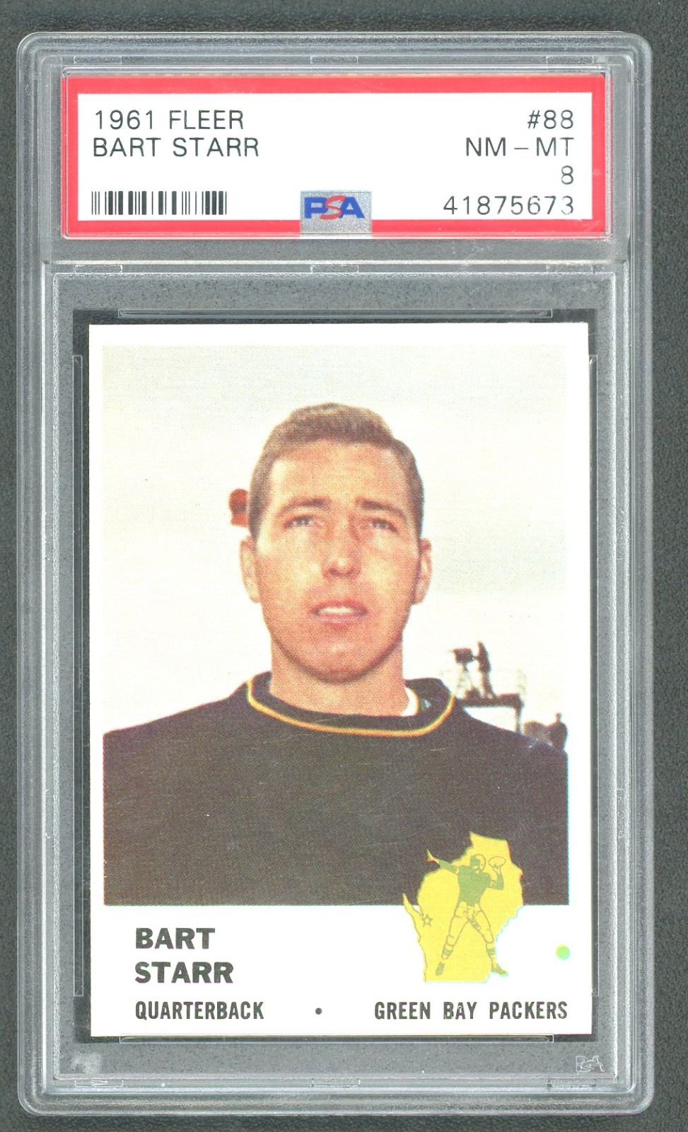 1961 Fleer Bart Starr #88 PSA 8 NM-MT HOF