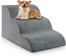 Dog Stairs for Small Dogs, 3-Step Dog Stairs for High Beds and Couch, Pet Steps