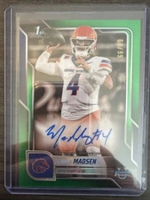 Maddux Madsen AUTO /99 1st Bowman, 2025 Bowman Chrome U, Boise State