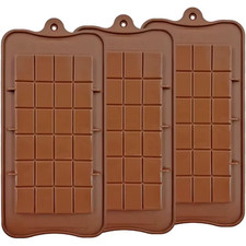 Chocolate Bar Molds Silicone Bars Making Fondant Coffee Mould BPA Free 
