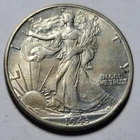 1943-D Walking Liberty Half Dollar 50c Cents Silver Coin ~Orig High Grade AU/BU
