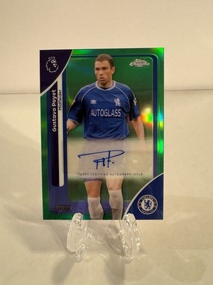 2025 Topps Chrome - Gus Poyet #CA-GP Green Refractor Legend Auto /99 (H)