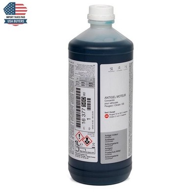 Citroen Peugeot 1L Coolant Blue Anti Freeze Genuine 1637756080