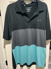 Under Armour Multicolor The Playoff Golf Polo Shirt Men's Size 2XL NWOT