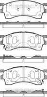 Triscan Bremsbelagsatz Scheibenbremse 8110 50005 FüR Mazda 626 5 Hatchback GF 4