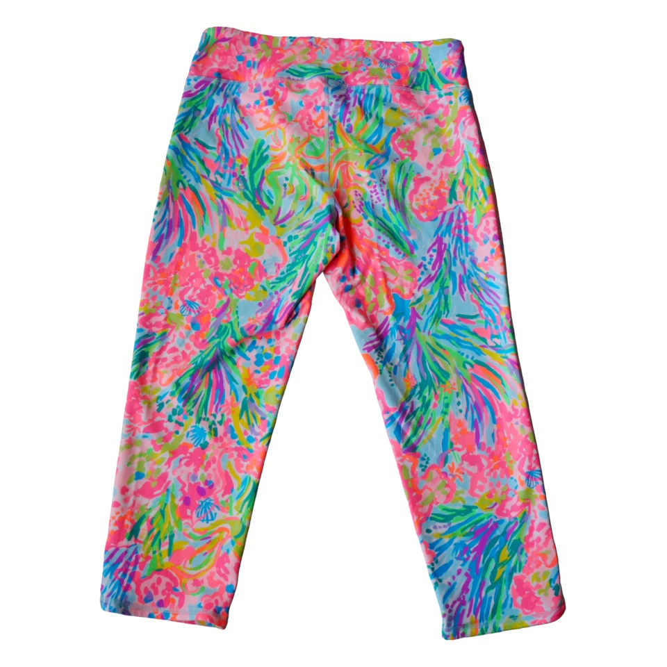 Pantalones Lilly Pulitzer Mujer Grandes Lujosos Cortos Leggings Elastizados Florales Atléticos Foto 2 de 4