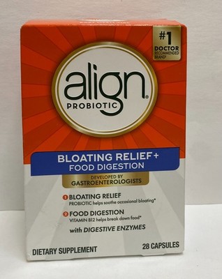 Align Probiotic Bloating Relief + Food Digestion - 28 Capsules EXP: 06/2026