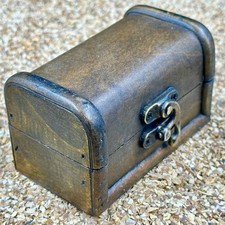 Treasure chest gift with real fossils, crystals, and gemstones - genuine