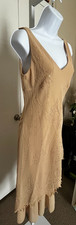   JUNO BEADED FLORAL GOWN   CHAMPAGNE ASYMMETRICAL HEM   SIZE M   NWT