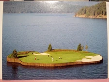 Coeur d'Alene Idaho resort golf course Oversized postcard 4 1/2 x 6