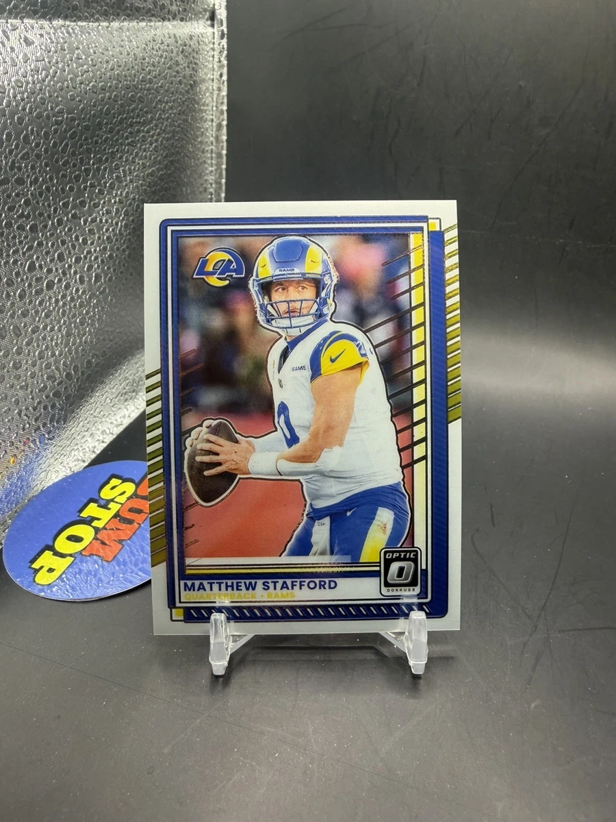 CARTE DE FOOTBALL MATTHEW STAFFORD 2020 Donruss OPTIC Lions LA Rams Los Angeles 🙂 EUR 1,10