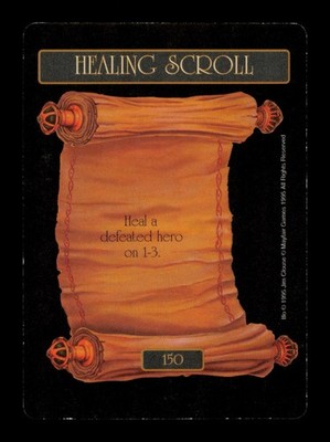 Healing Scroll Fantasy Adventures 1995 Trading Card TC CC