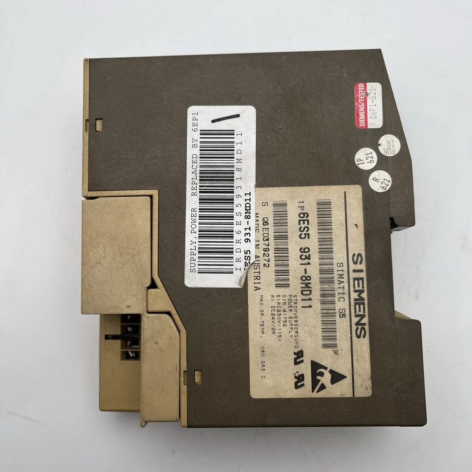 SIEMENS SIMATIC S5-100U SPS NETZTEIL 6ES5931-8MD11 - Bild 2 von 2
