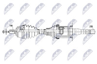 NTY Antriebswelle NPW-VV-165