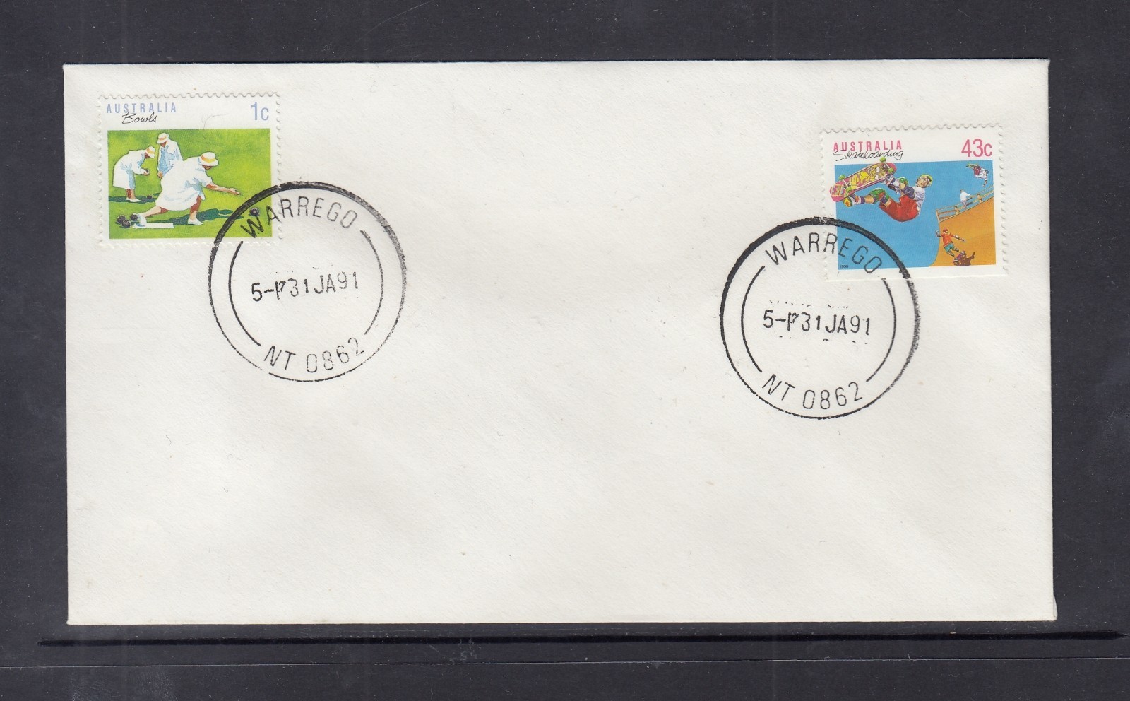 Australia Last Day Cover PO Closure Warrego Northern Territory