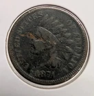1874 INDIAN HEAD CENT GOOD DATE !!! U.S. COIN MONEY CURRENCY