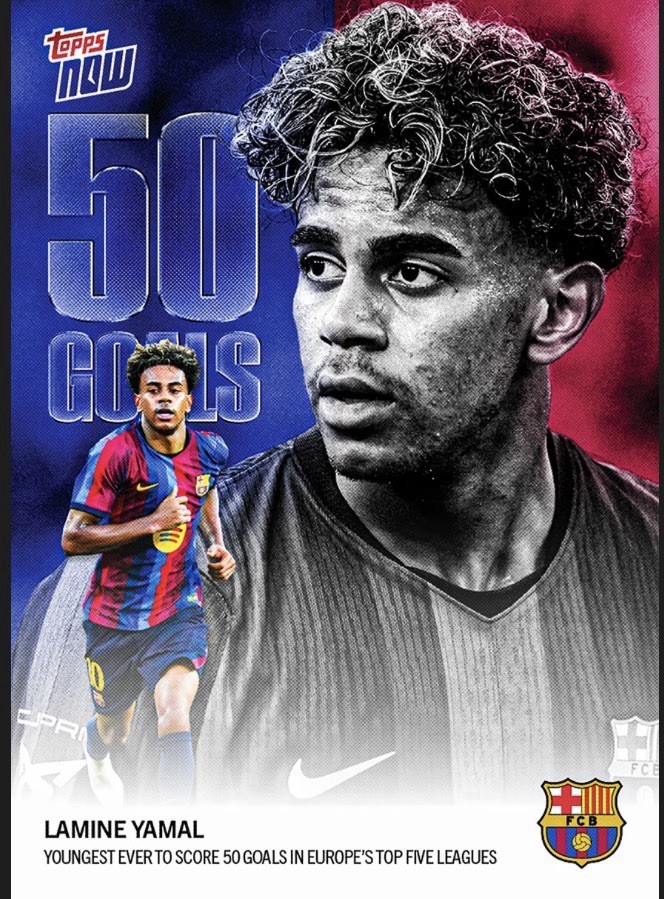 Lamine Yamal - 2026-27 FC Barcelona Topps NOW® Chance @ 1/1 Auto PRESALE view 2
