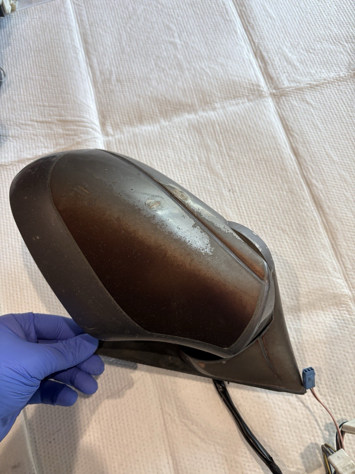 2002 02 MASERATI COUPE GT M138 SPYDER LEFT DRIVER SIDE VIEW DOOR MIRROR Burned *
