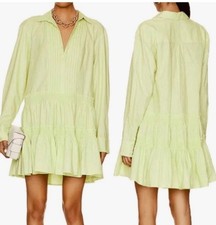 Free People Billie Mini Dress Lime Glo Green Size Medium