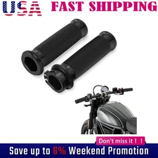 1" Inch Motorcycle Handle Bar Hand Grips For Harley Honda Yamaha Kawasaki */L