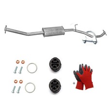 Mittelschalldämpfer Auspuff Nissan Micra C+C  1.4-16V 88PS Typ/CK12E + Anbausatz