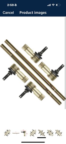 Caltric 2 Tie Rod Sets Compatible with Honda Fourtrax 250X - Picture 5 of 7