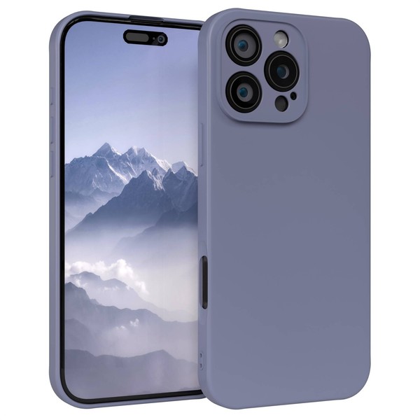 HandyhüLle FüR Apple Iphone 16 Pro Max Silikon Cover Schutz Handy Case Eisblau-image