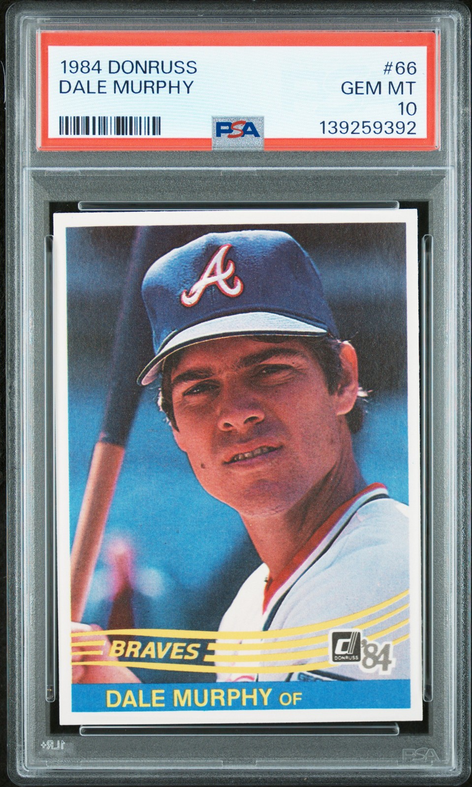 1984 DONRUSS #66 DALE MURPHY PSA 10