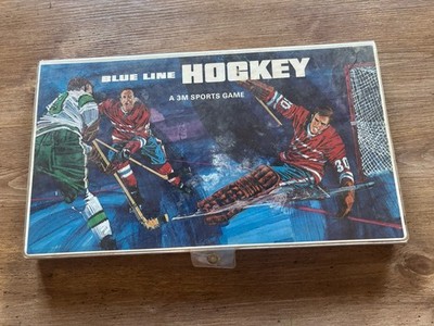 Vintage 1968 3M Blue Line Hockey Sports Board Game Complete Players