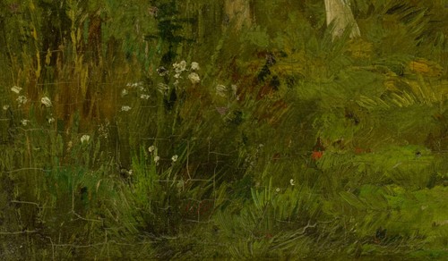 E. V. Damme-Sylva (1853–1935) Art. bis 9.000 €, „Landschaft mit Kühen“, Öl, sign - Bild 12 von 15