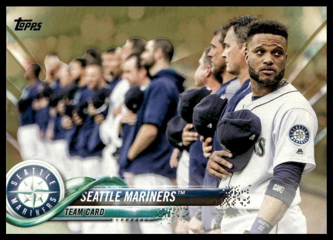 2018 Topps #176 Seattle Mariners SN Gold #/2018 Seattle Mariners NM+