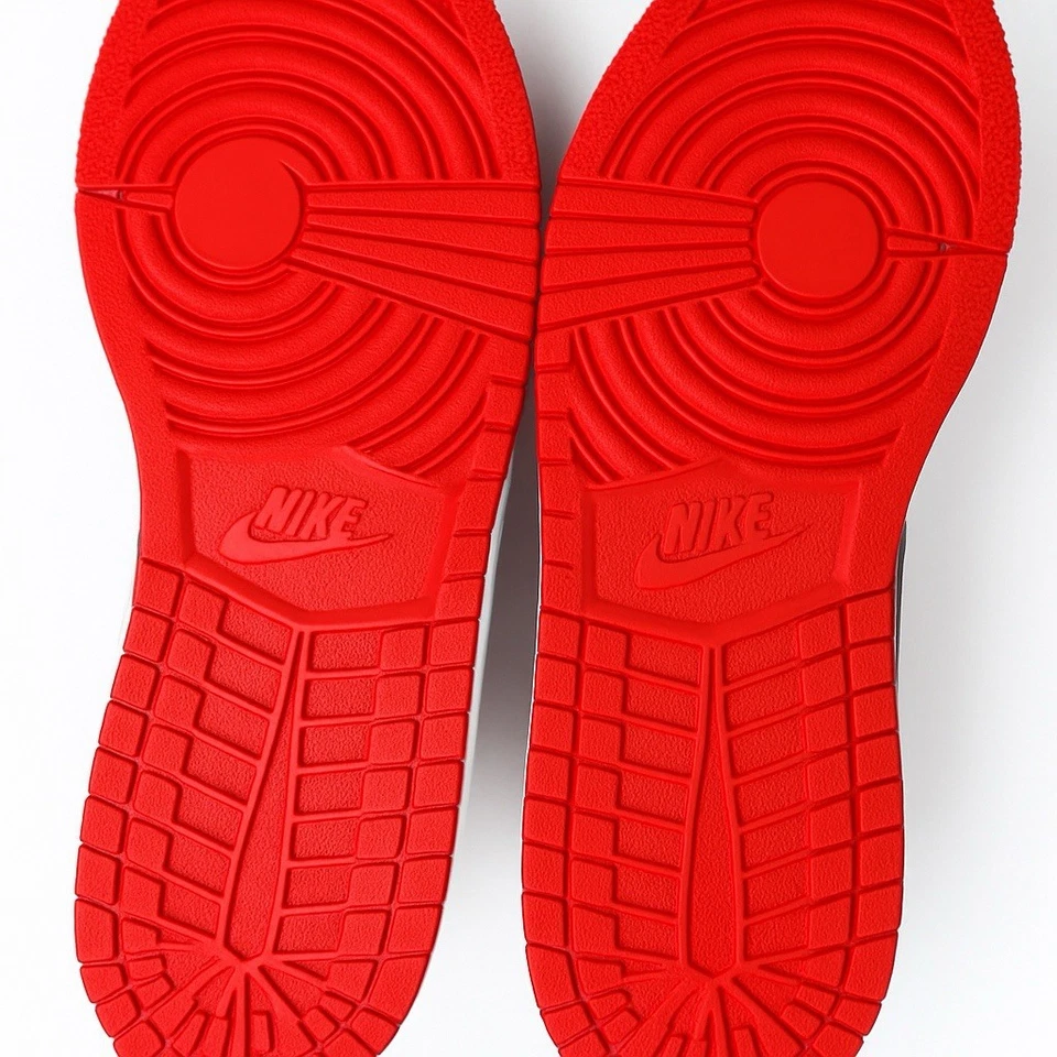 Nike Air Jordan 1 Bajo Negro Rojo Gris Juvenil 7Y 553560-060 - Totalmente Nuevas Foto 3 de 4