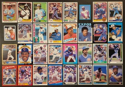 Lot of 64 Different ANDRE DAWSON Baseball Cards HOF 1981-2024 BB8255