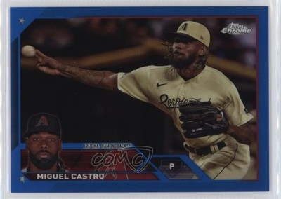 2023 Topps Chrome Update Blue Refractor 125/150 Miguel Castro #USC57 ut4