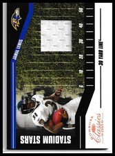 2005 Donruss Classics Jamal Lewis Stadium Stars 30 Yard Line Jerseys /199 Ravens