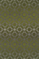 Dalyn TP117LZ Lime Zest Circles Rings Casual 3x5 Area Rug - Approx 3' 3" x 5' 1"