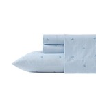 Kitchen Queen Turtle Gingham Blue Cotton Bed Linen Set Deep Pocket 4 Pieces