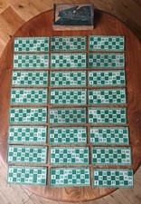 Early Vintage Lotto Tombola Lotteria Bingo Cards In Wooden Box