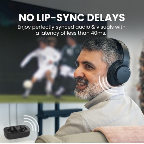 Avantree Ensemble - Wireless Headphones for TV Listening, Compatible with TVs - Picture 2 of 4