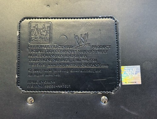 OFFICIAL FIGS TOY CO ECW BIG SILVER WORLD CHAMPIONSHIP REPLICA WRESTLING BELT - Picture 9 of 11