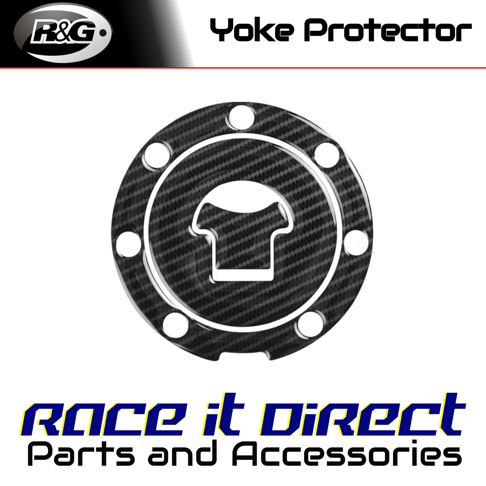Carbon Fibre Fuel Cap Protector for Honda NT650V All Years Red Dynamic