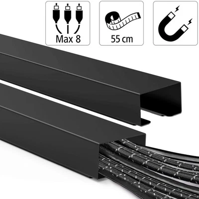 Hama Metall Kabelkanal 1,1m Kabelleiste Leitungskanal Kabel Kanal Wand Boden TV - Bild 1 von 4
