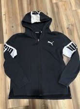 Puma Men  s Sz Medium Black Hoodie Zip Up Sweatshirt Black