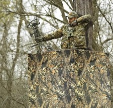 Hunting Tree Stand Blind Cover Camo 35" x 102" Blind 2 Person Stand for Deer New