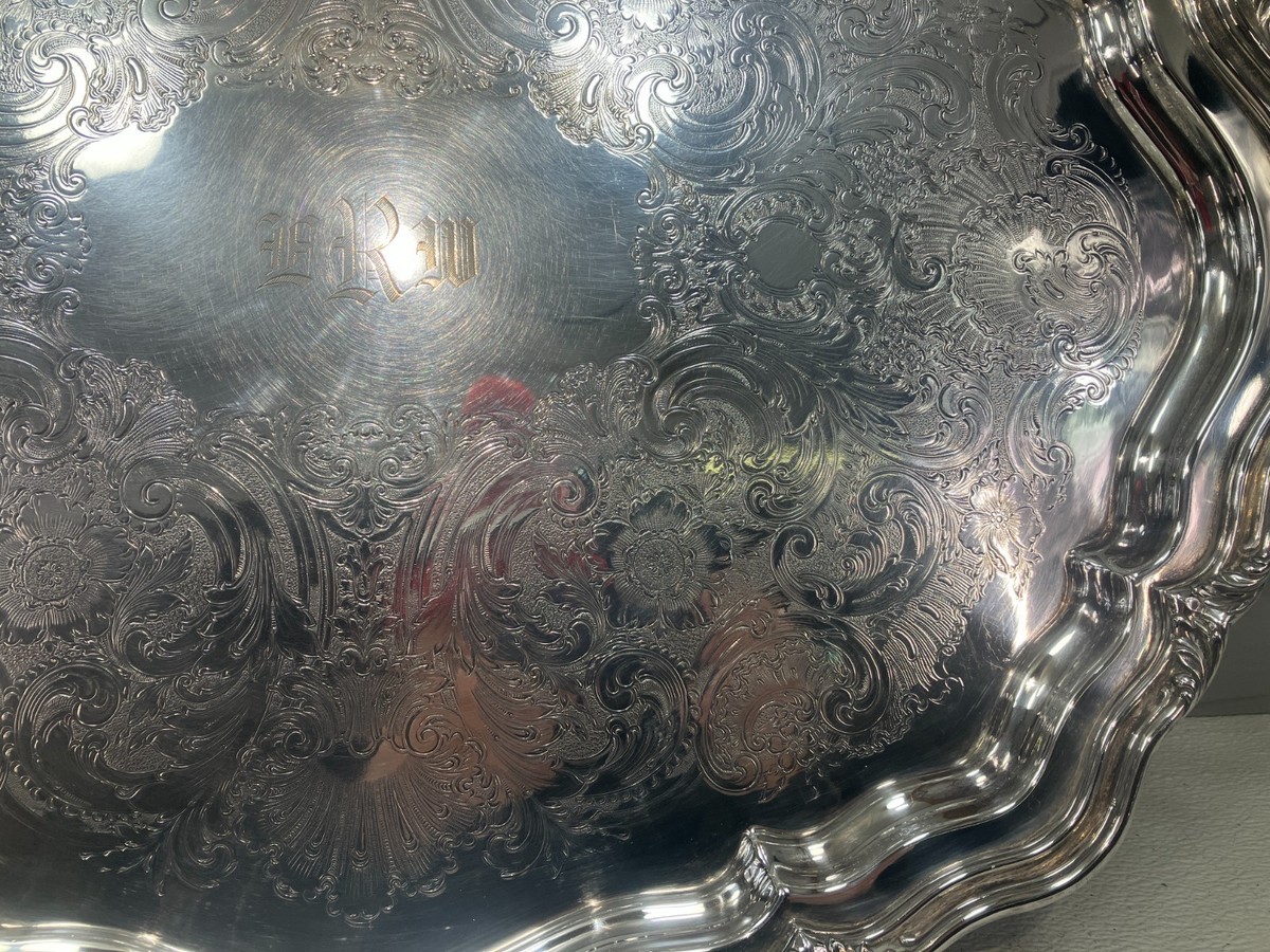 Reed And Barton Winthrop Silver Plate Butler Tray Model 06140 | eBay